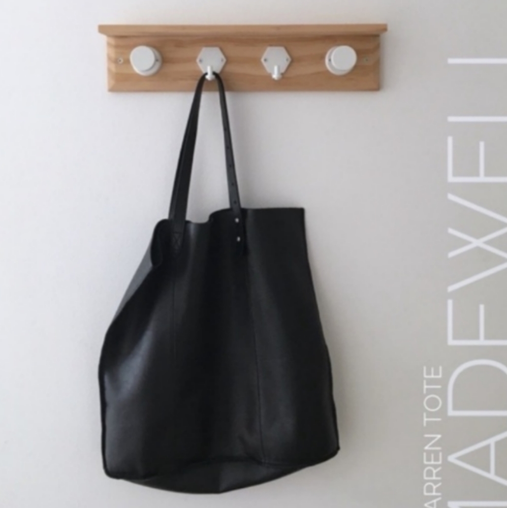 SOLD SOLD Madewell McCarren black leather tote bag - Picture 4 of 8